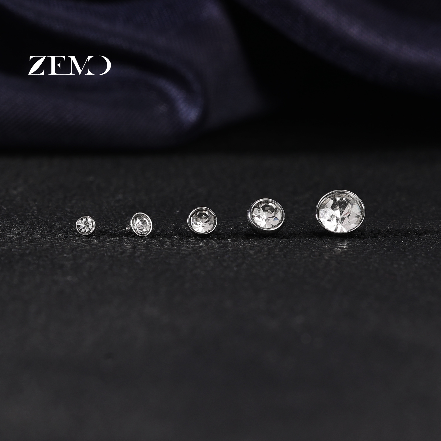 ZEMO 1-2pcs/lot Stainless Stee - Body Jewelry Dermal recensione e prezzo