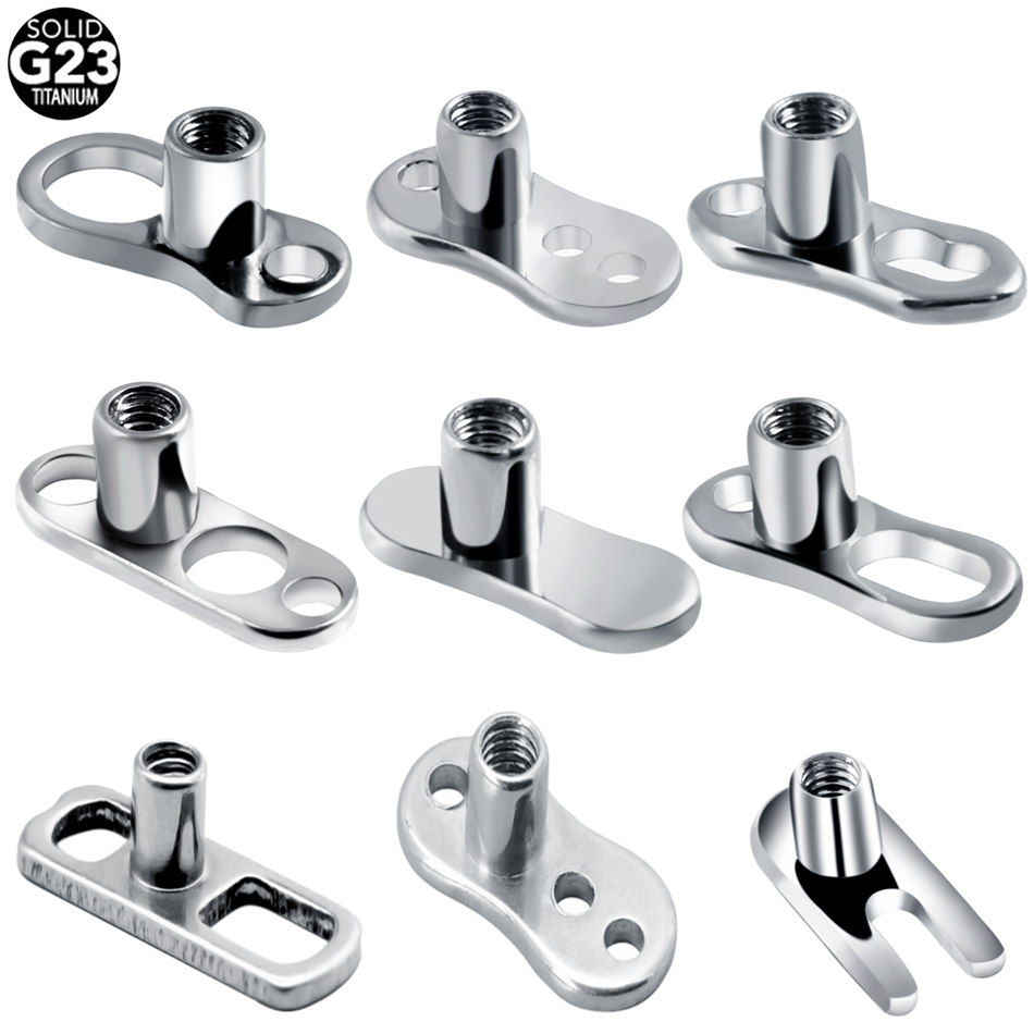 1PC G23 Titanium Piercings Mic - Body Jewelry Dermal recensione e prezzo