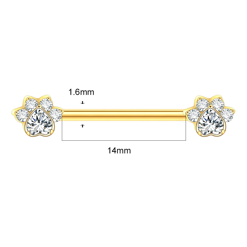 1Pc Titanium Flower Nipple Pie - Body Jewelry Internally Threaded recensione e prezzo