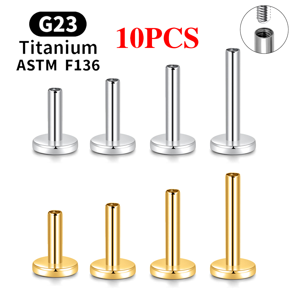 10PCS G23 Titanium Piercing In - Body Jewelry Internally Threaded recensione e prezzo