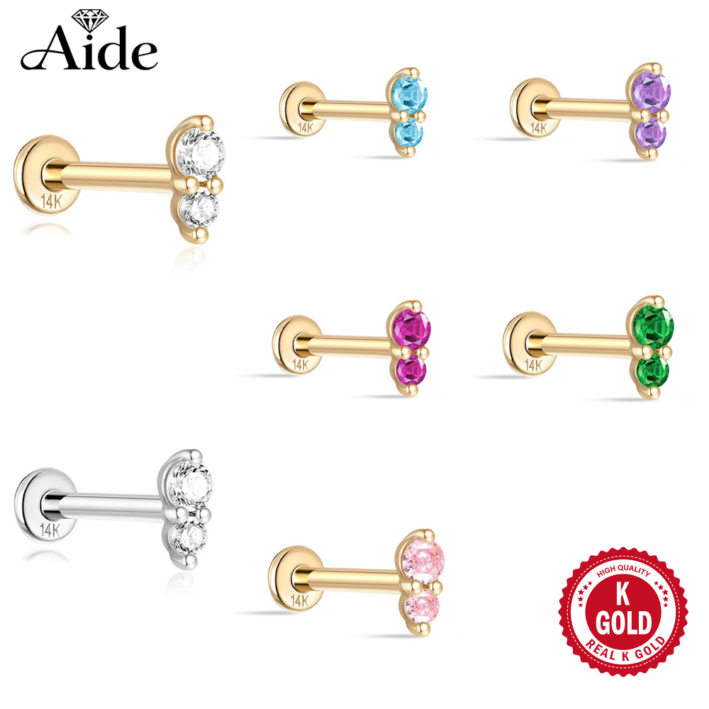 AIDE Real 14K Solid Gold Color - Body Jewelry Real Gold recensione e prezzo