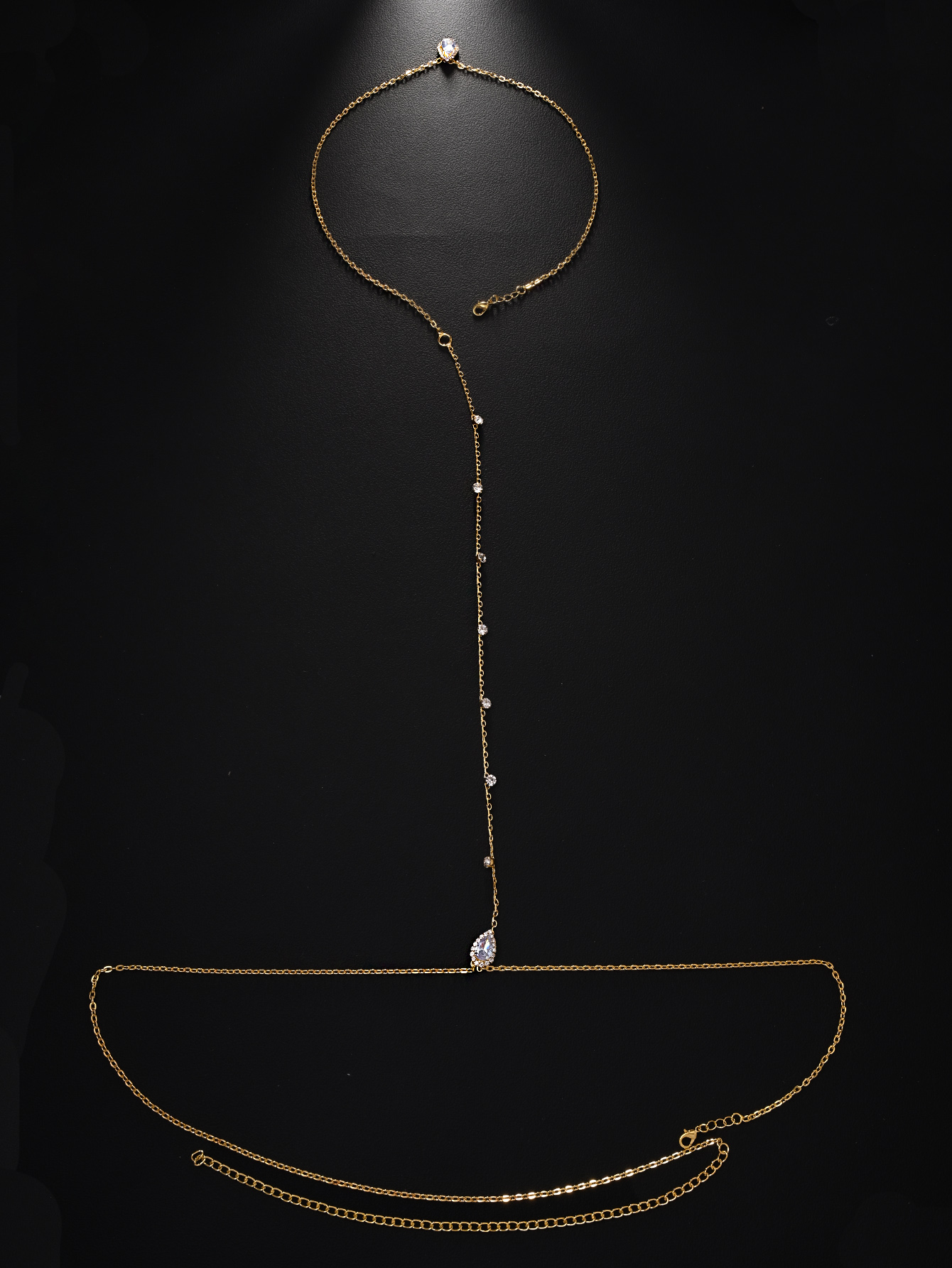 Hot style zircon back chain br - Body Jewelry Back recensione e prezzo
