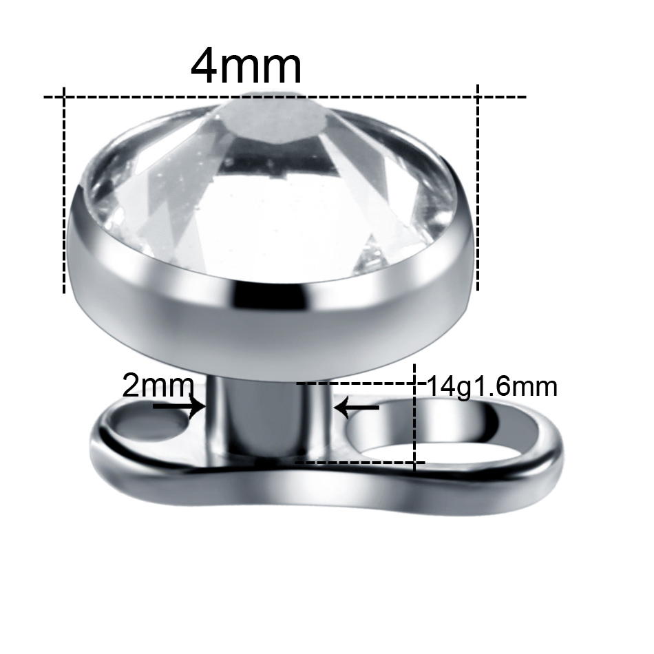 10pcs/lot Titanium Micro Derma - Body Jewelry Dermal recensione e prezzo