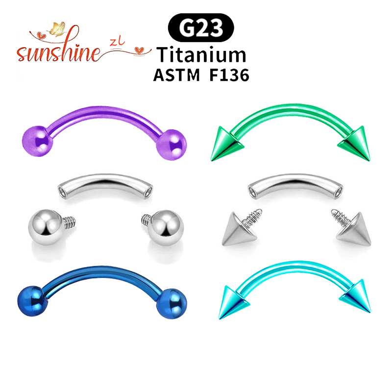 2PCS Internal Thread G23 Titan - Nipple Bar Curved recensione e prezzo