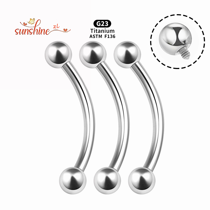 2PCS Internal Thread G23 Titan - Nipple Bar Curved recensione e prezzo