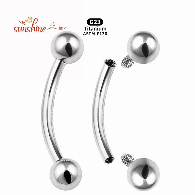 2PCS Internal Thread G23 Titan - Nipple Bar Curved recensione e prezzo