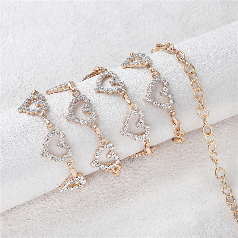 Fashion Rhinestone Heart Waist - Body Jewelry Women recensione e prezzo