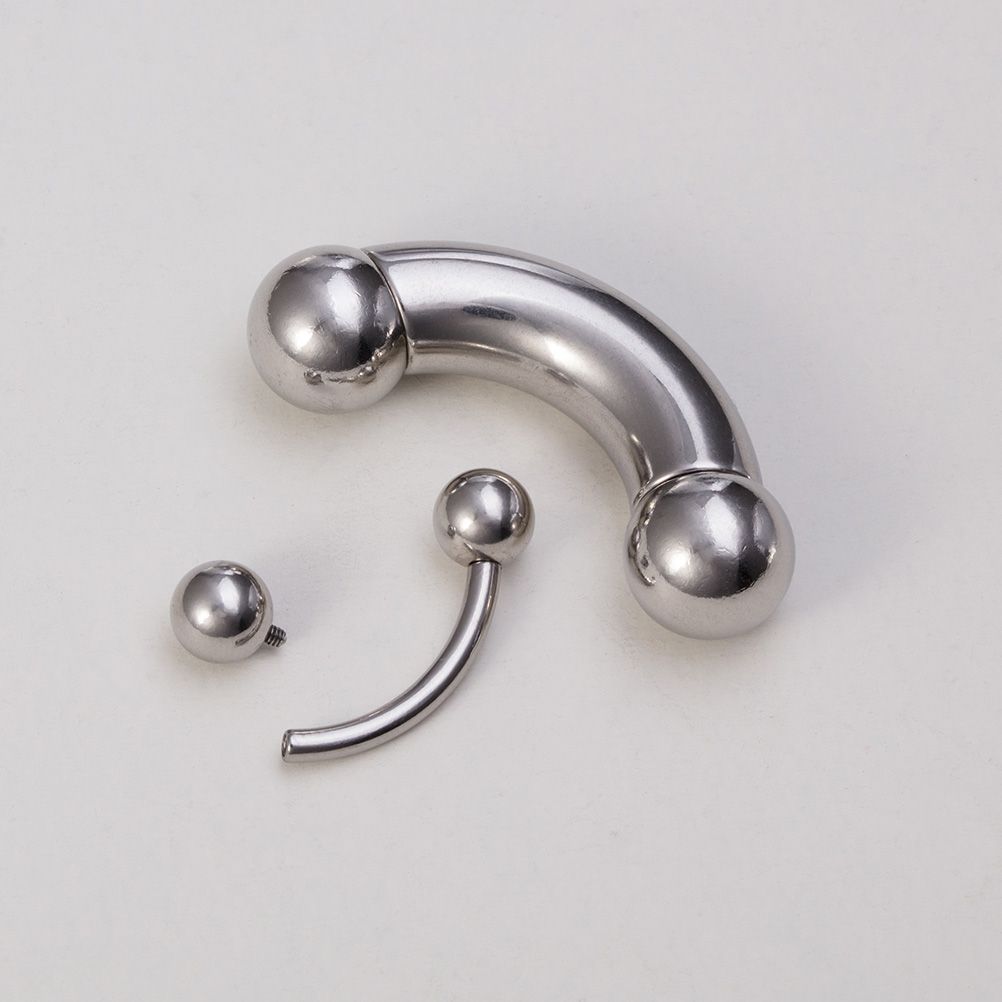 1pc Big Size Surgical Steel Ey - Body Jewelry Internally Threaded recensione e prezzo