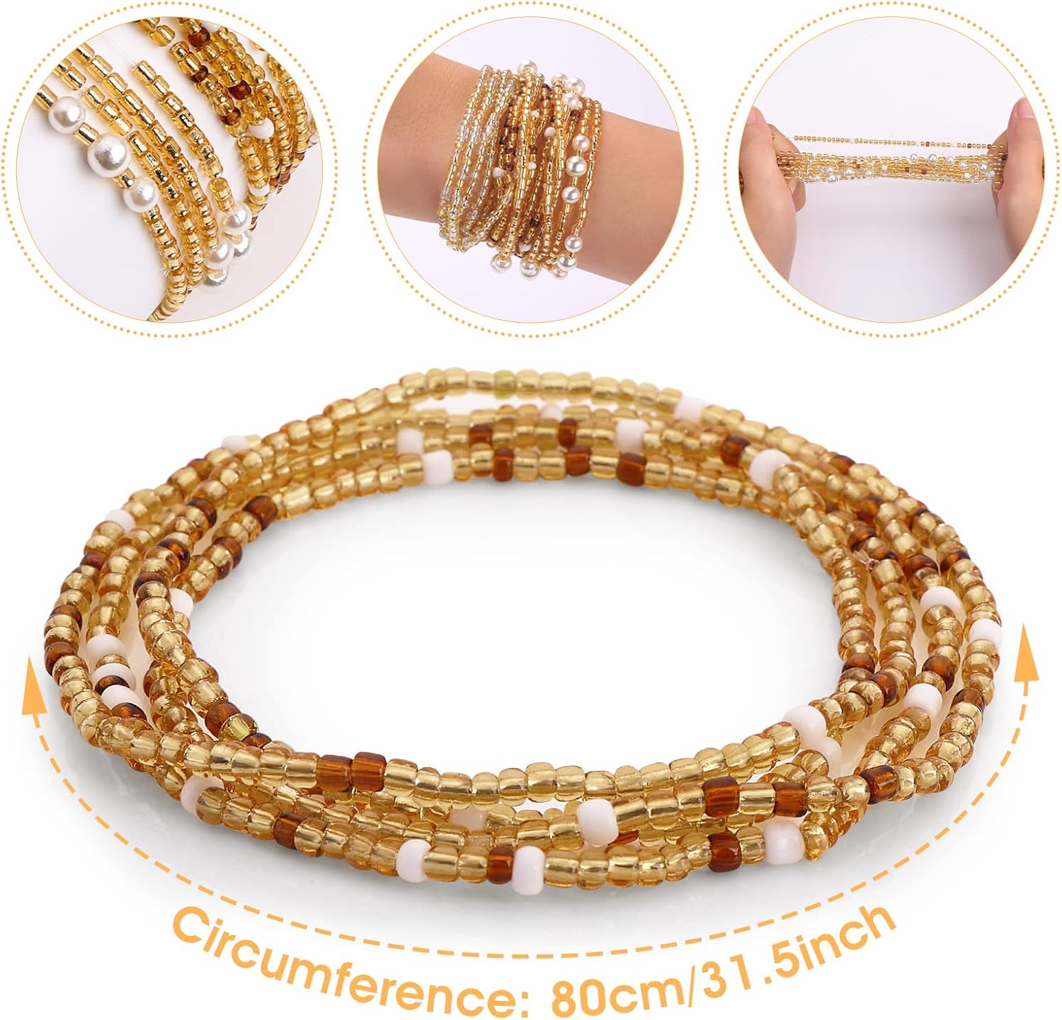 Waist Beads for Women Belly Be - Body Jewelry Women recensione e prezzo