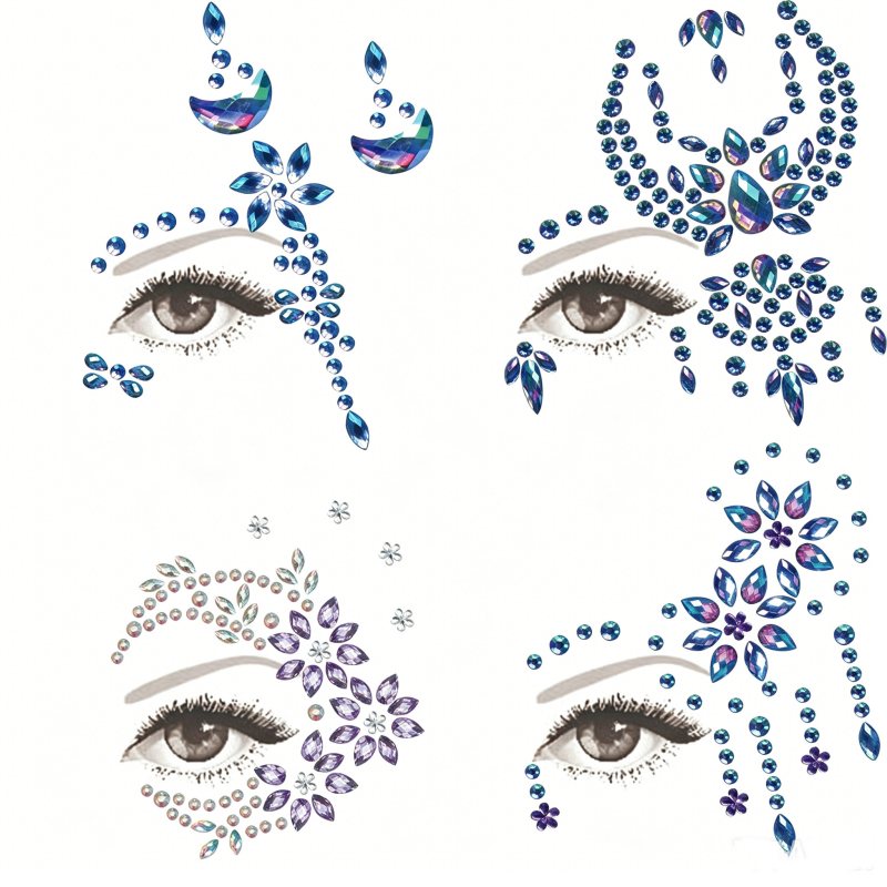 Half Face Mermaid Rhinestone S - Body Jewelry Eyebrow recensione e prezzo