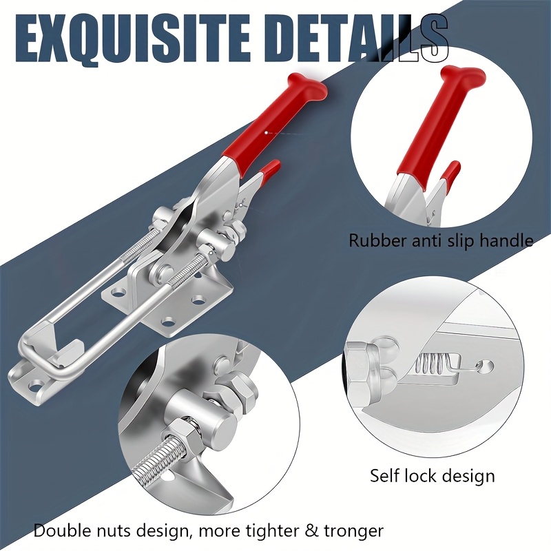 2Pcs Heavy-Duty Clamps Adjusta - Threadless Push Pin recensione e prezzo