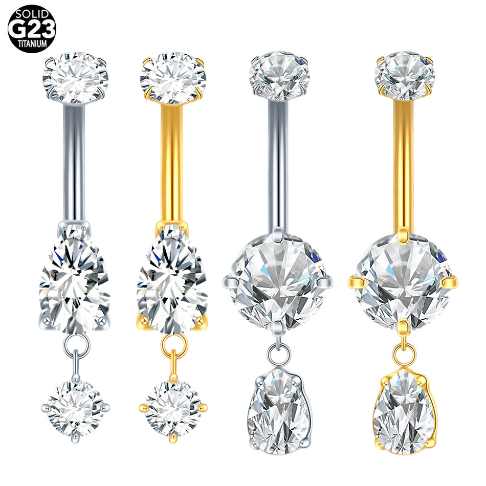 1/5PCS Titanium Crystal Zircon - Zoor Body Jewelry recensione e prezzo