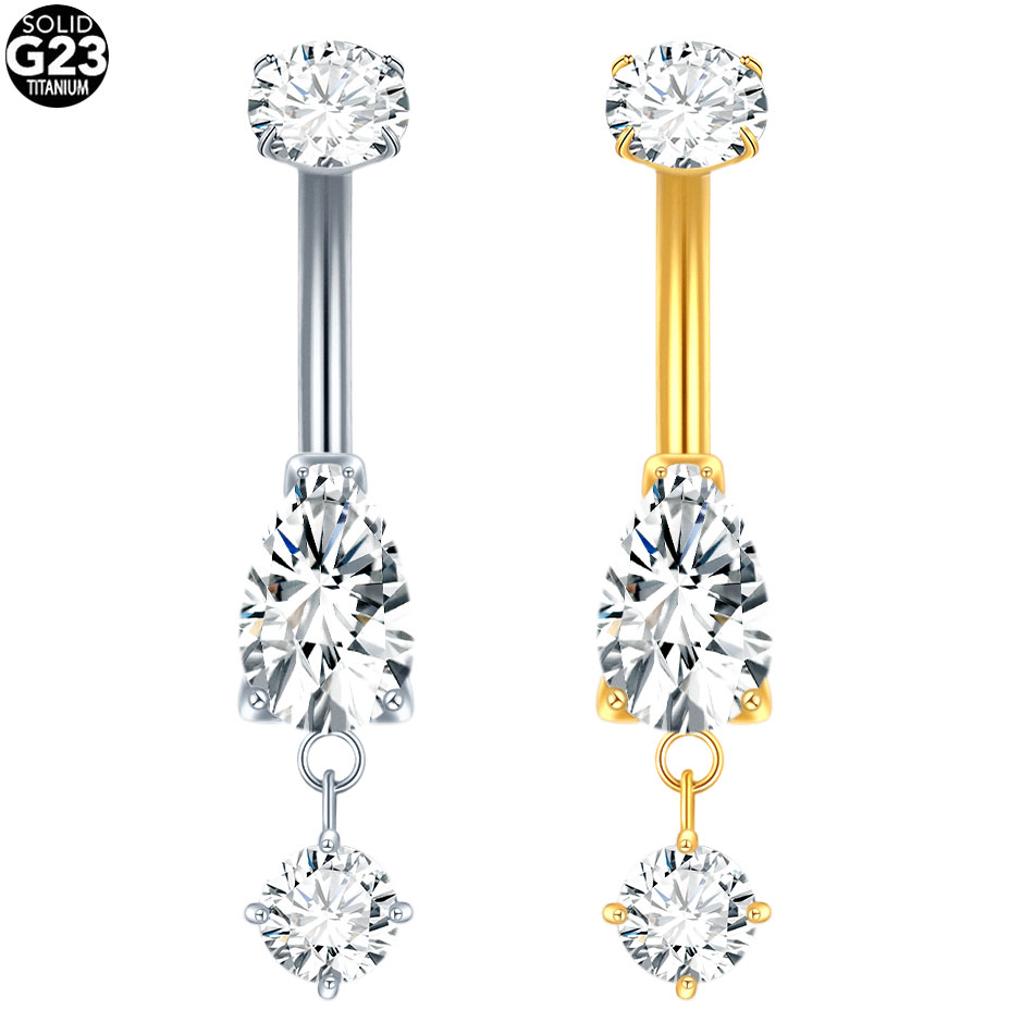 1/5PCS Titanium Crystal Zircon - Zoor Body Jewelry recensione e prezzo