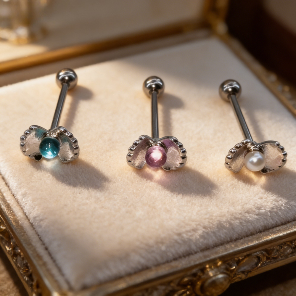 2026 Unique Shell Tongue Ring  - Body Jewelry Unique recensione e prezzo