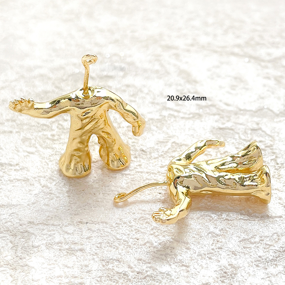 2 Pieces Copper Plated Real Go - Body Jewelry Real Gold recensione e prezzo