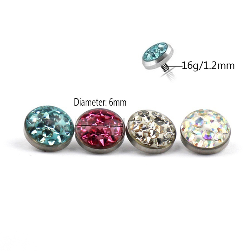 1PC Dermal Anchor Top Piercing - Body Jewelry Dermal recensione e prezzo
