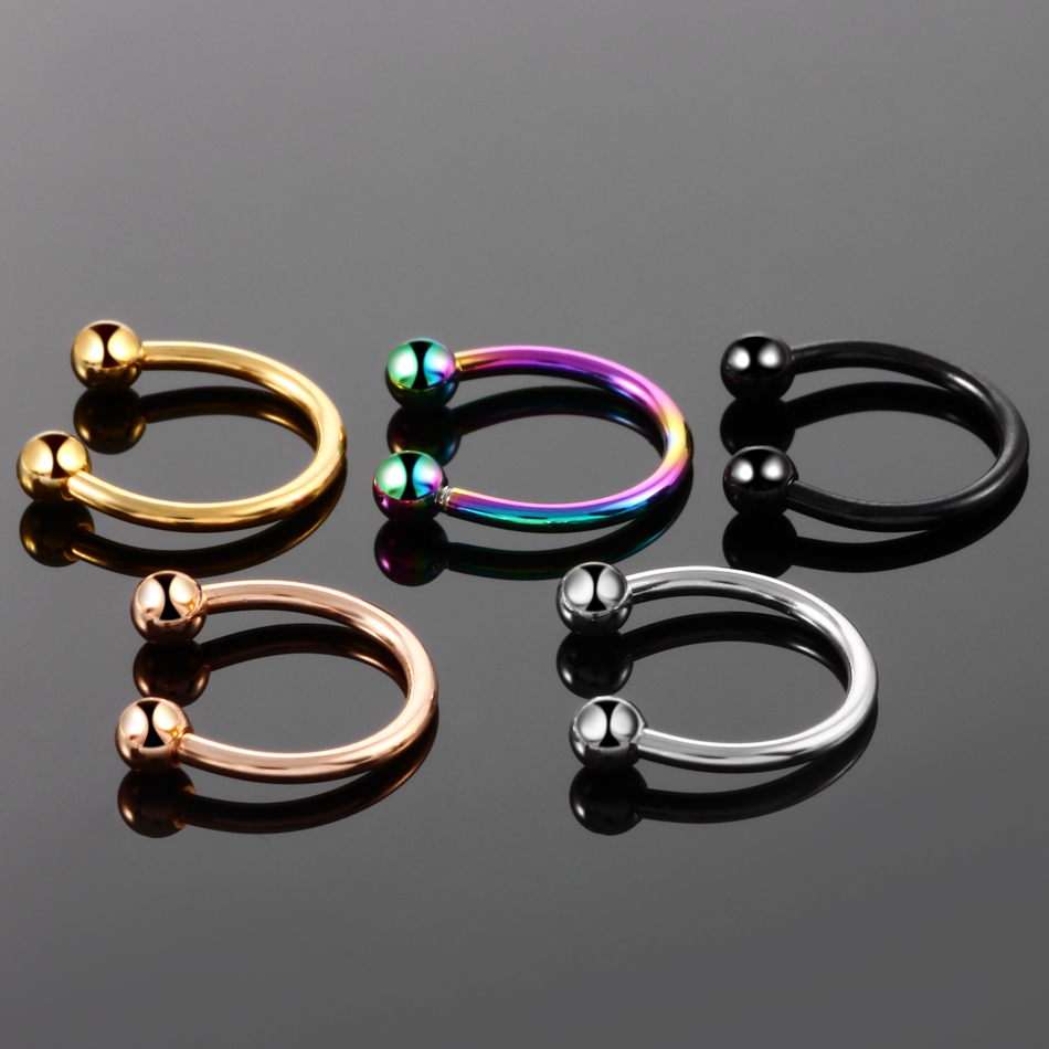 1/5Pcs Titanium Horseshoe Sept - Zoor Body Jewelry recensione e prezzo