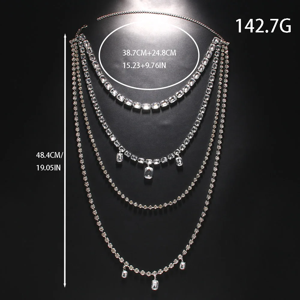 Shine Rhinestone Long Tassel B - Body Jewelry Back recensione e prezzo