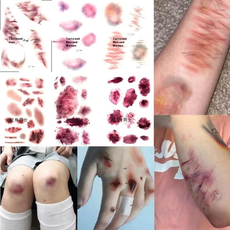 4 Sheets Halloween Wound Bruis - Body Jewelry Eyebrow recensione e prezzo