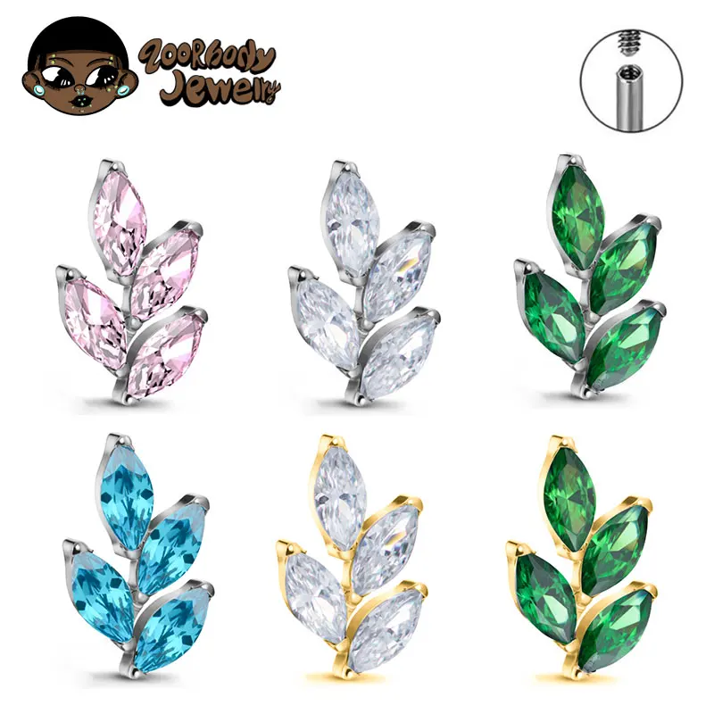 G23 Titanium Gem CZ Ear Conch  - Zoor Body Jewelry recensione e prezzo
