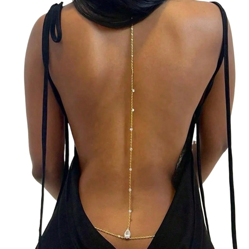 Bride Backless Rhinestone Wate - Body Jewelry Back recensione e prezzo