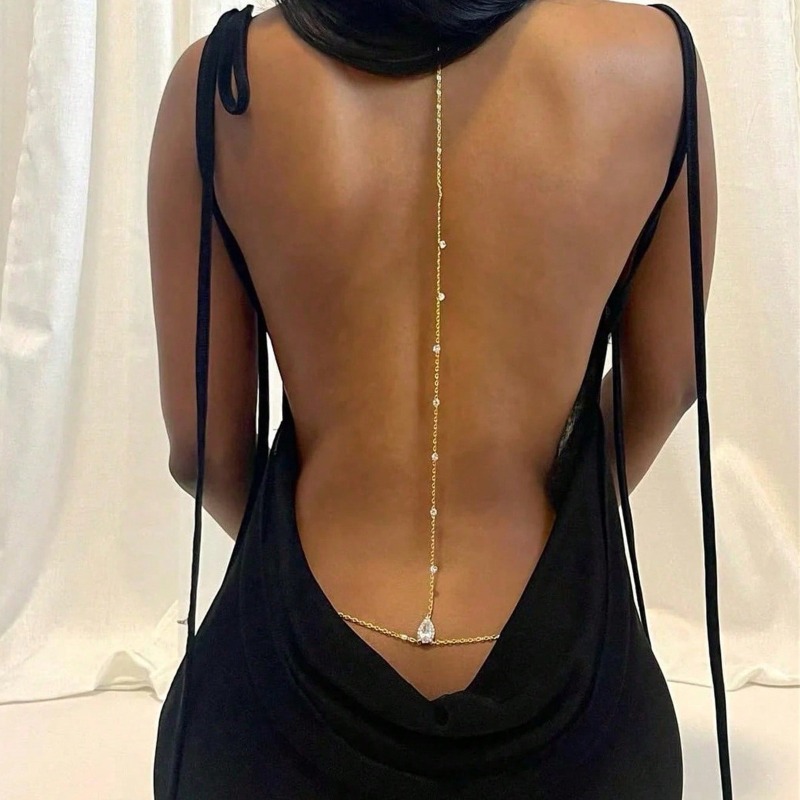 Bride Backless Rhinestone Wate - Body Jewelry Back recensione e prezzo