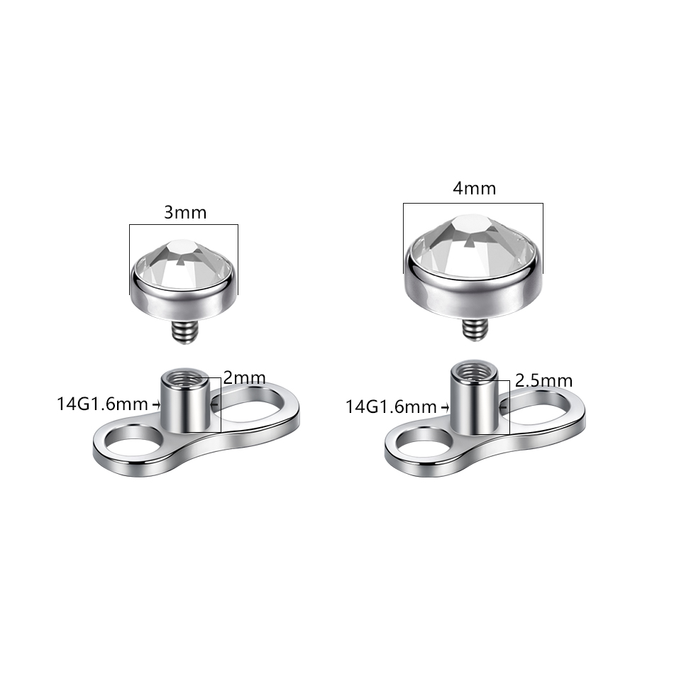 1Pc/5Pcs Titanium Micro Dermal - Body Jewelry Dermal recensione e prezzo