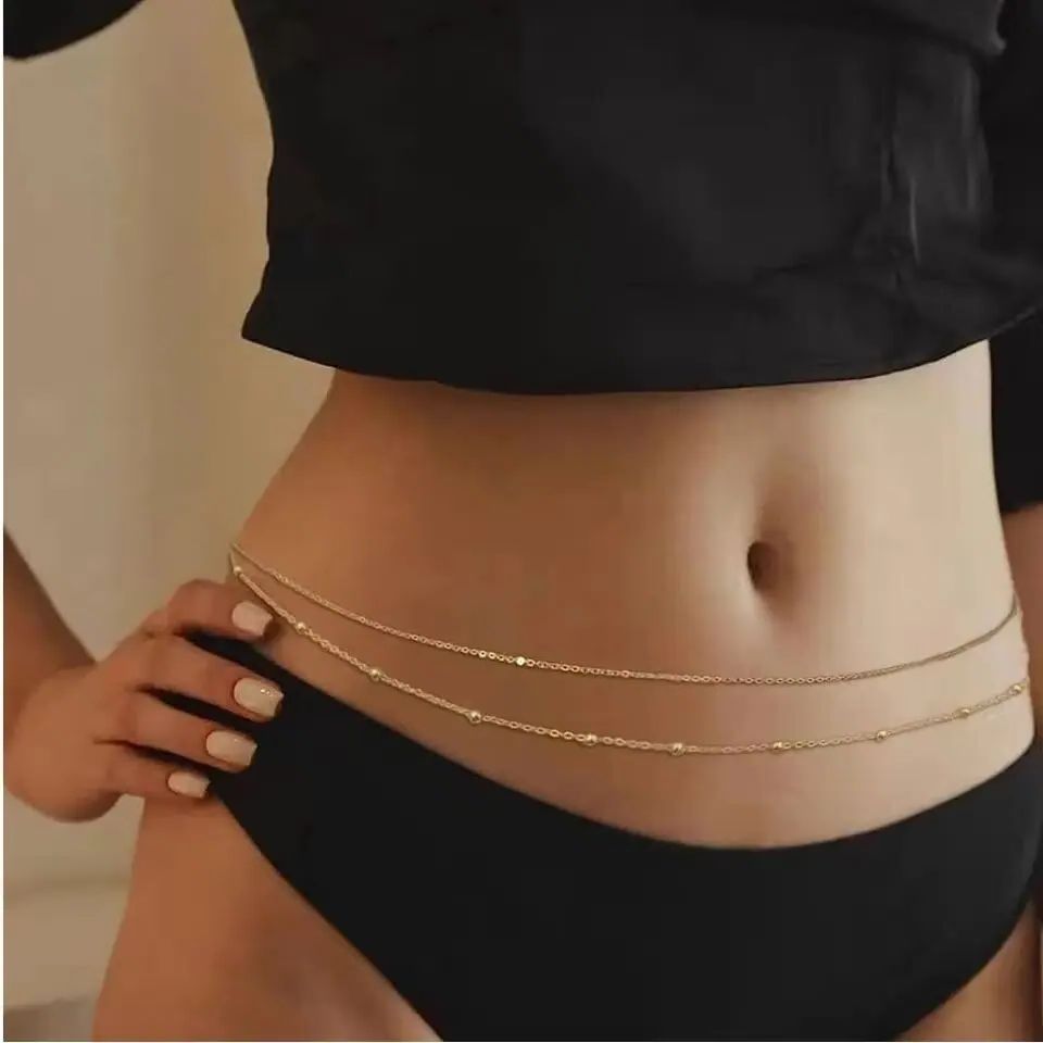 HipHop Double Layers Belly Cha - Body Jewelry Women recensione e prezzo