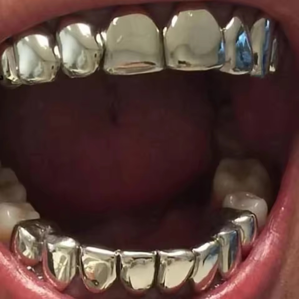 TOPGRILLZ Gold Silver Plated H - Body Jewelry Real Gold recensione e prezzo