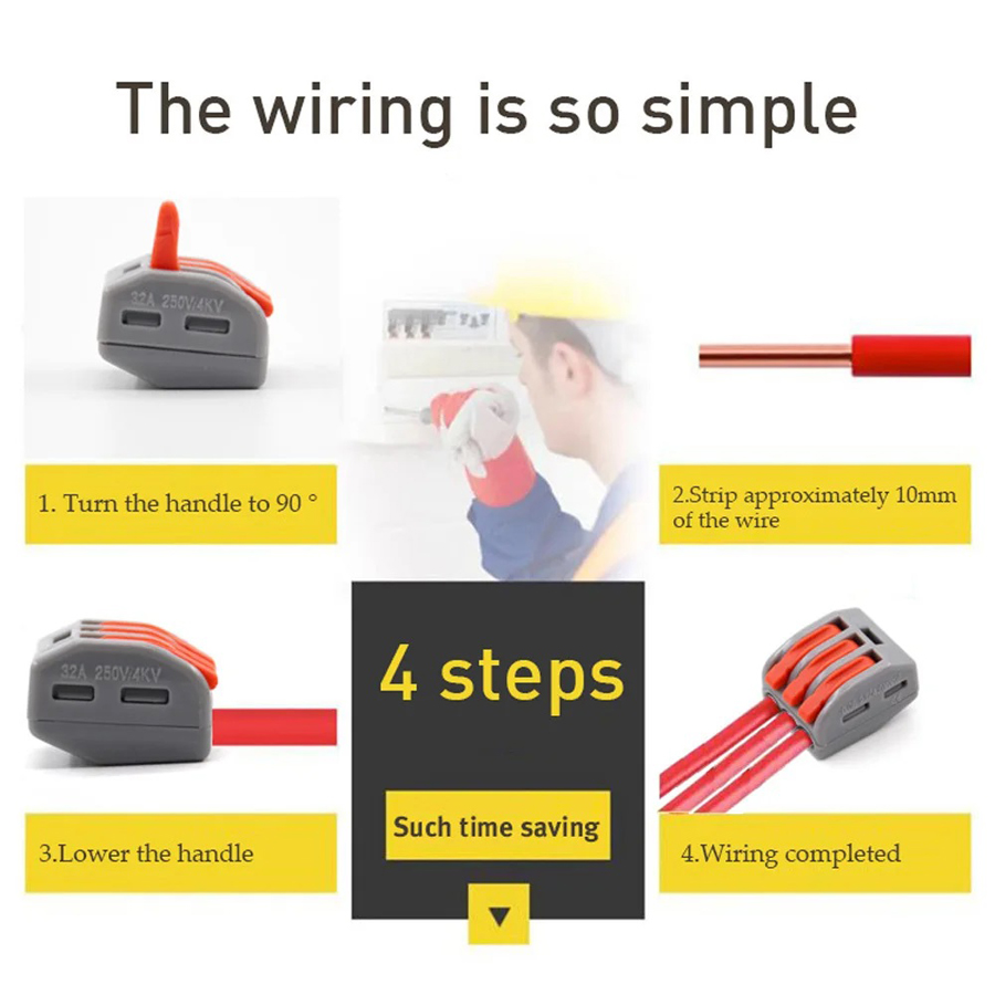 30/48 Pcs Fast Wiring Connecto - Threadless Push Pin recensione e prezzo