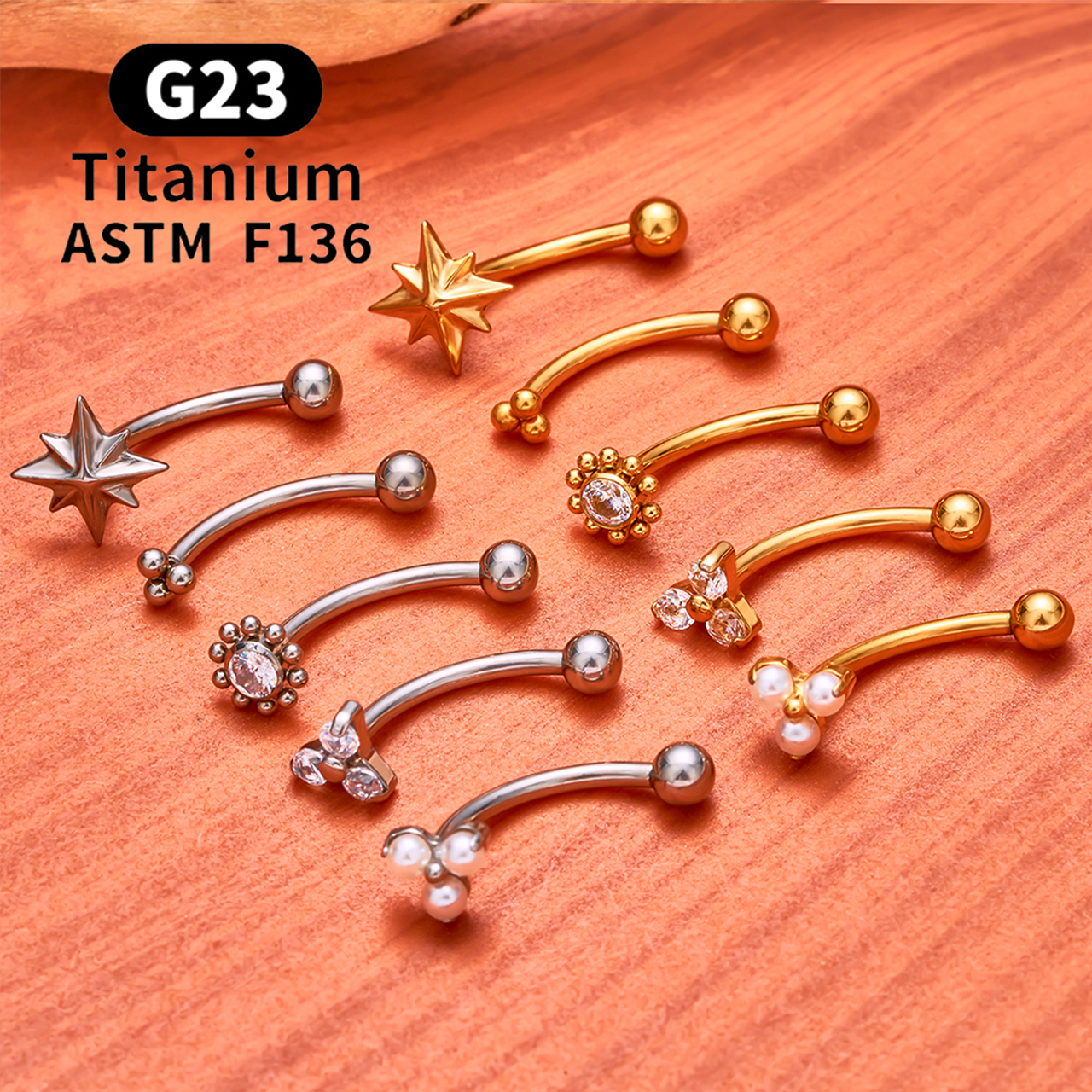 ASTM F136 Titanium Hexagram Ro - Body Jewelry Internally Threaded recensione e prezzo