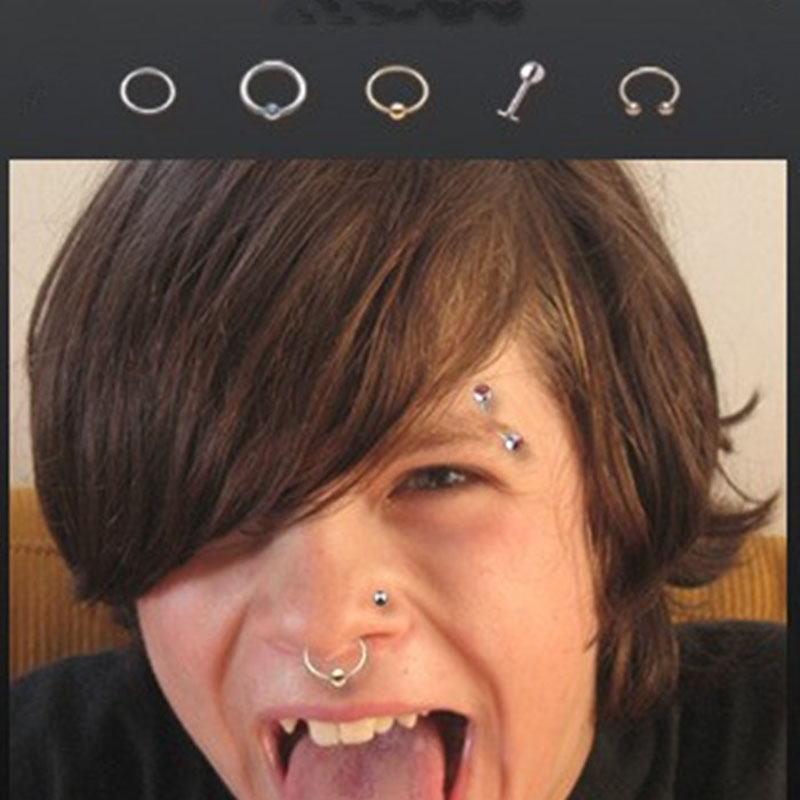 925 silver nose ring navel rin - Body Jewelry Eyebrow recensione e prezzo