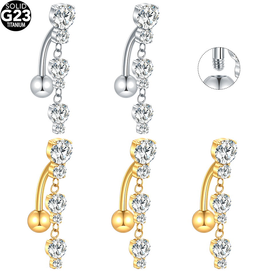 1/5PCS Titanium Reversed Bar C - Zoor Body Jewelry recensione e prezzo