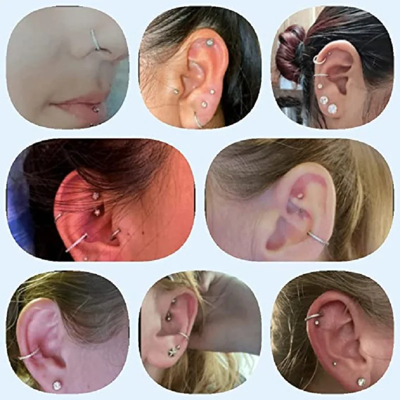 10 PCS ASTM F136 Titanium Nose - Nipple Bar Curved recensione e prezzo