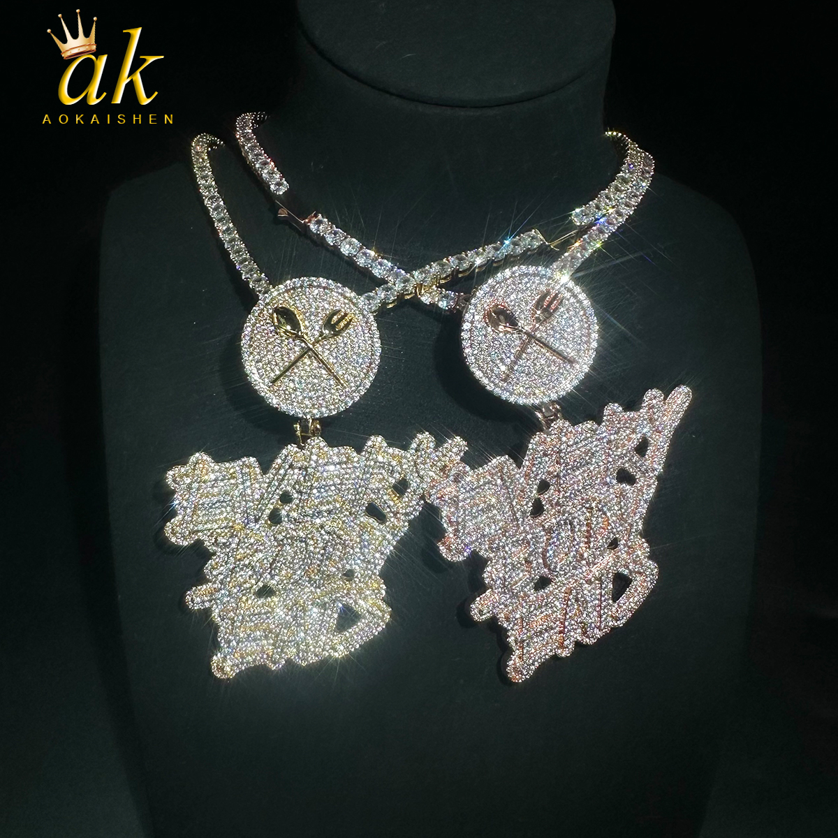 Aokaishen Iced Out Necklace Pe - Body Jewelry Real Gold recensione e prezzo