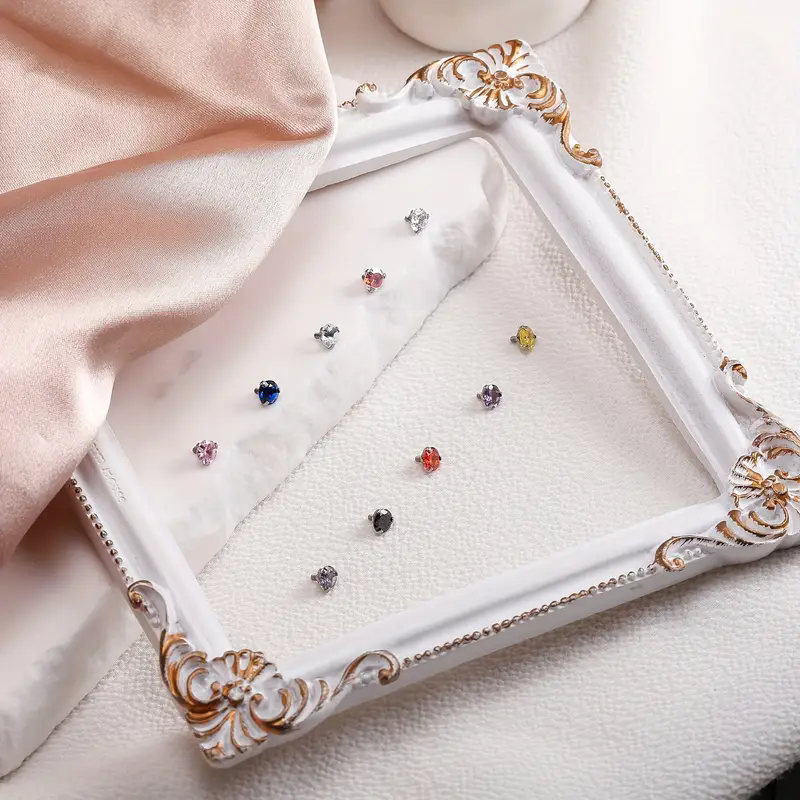 16PCS Crystal Zircon Dermal An - Body Jewelry Dermal recensione e prezzo
