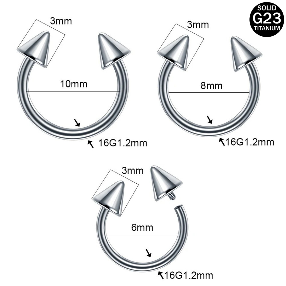 F136 Titanium Hoop Nose Rings  - Zoor Body Jewelry recensione e prezzo