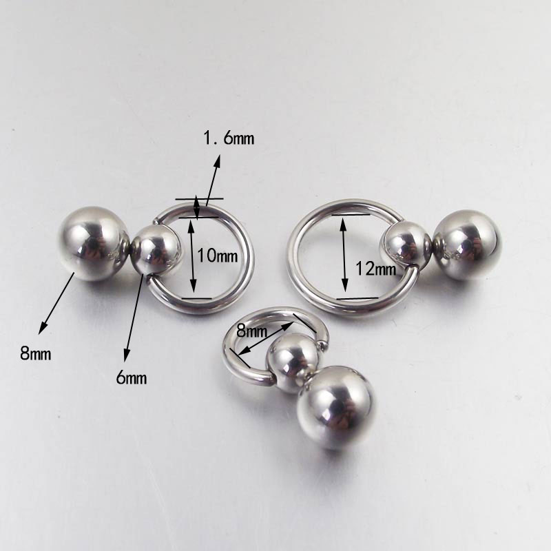Stainless Steel Double Ball Cu - Nipple Bar Curved recensione e prezzo