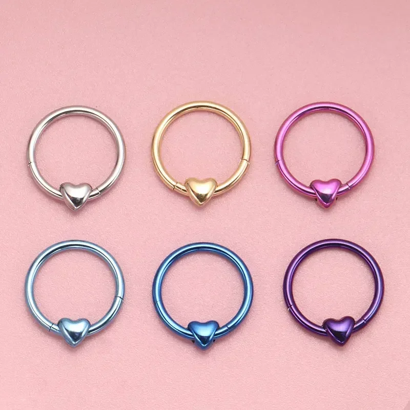 ASTM F136 Titanium Heart Click - Zoor Body Jewelry recensione e prezzo