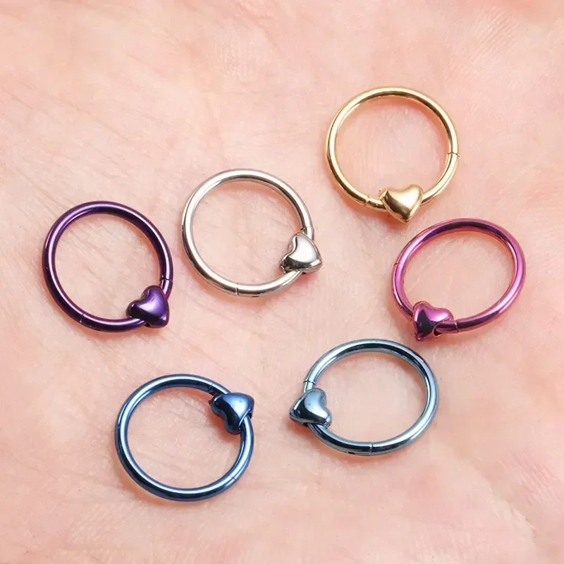 ASTM F136 Titanium Heart Click - Zoor Body Jewelry recensione e prezzo